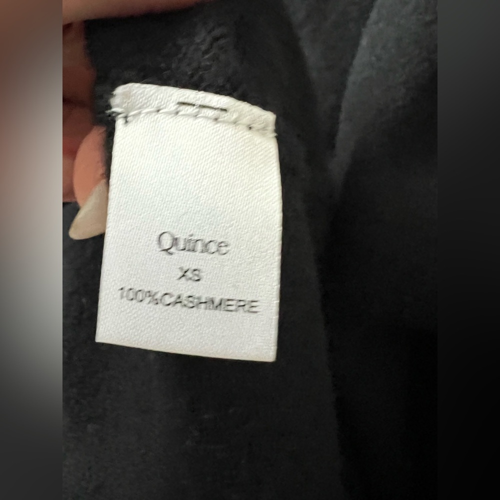 Quince Black Cashmere Cardigan - Picture 4 of 6